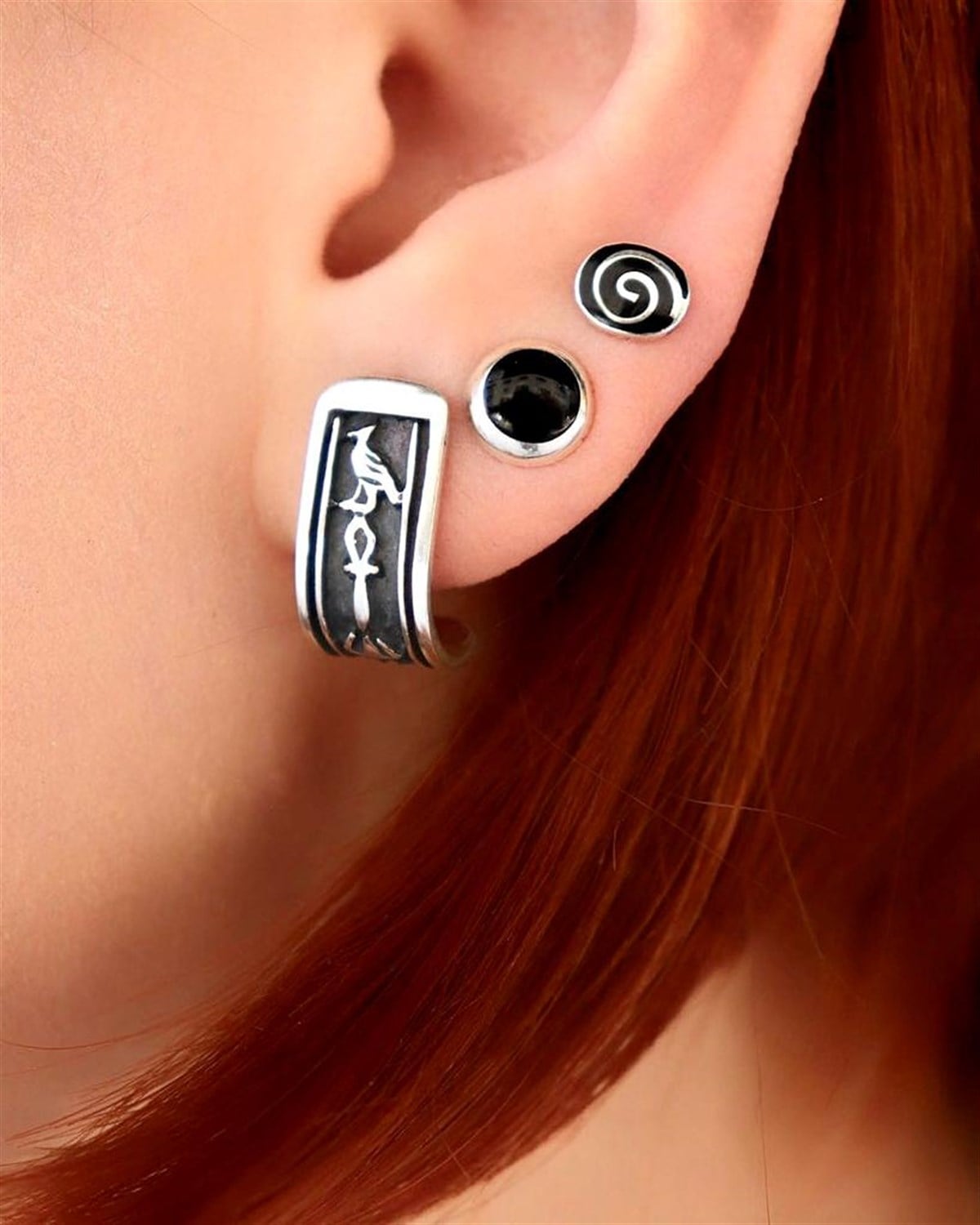 Hiyeroglif Mısır Küpe