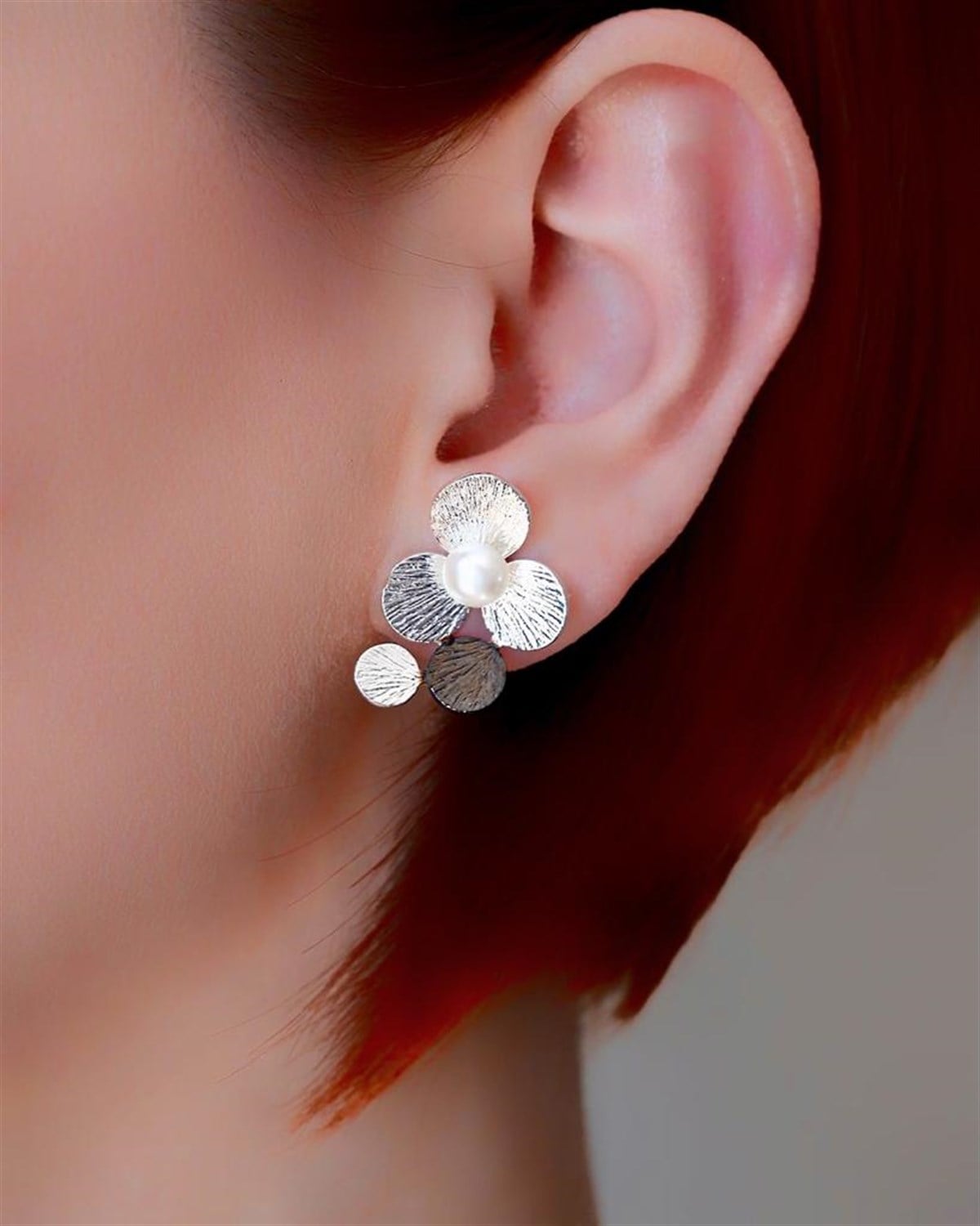 İncili Küpe Gümüş