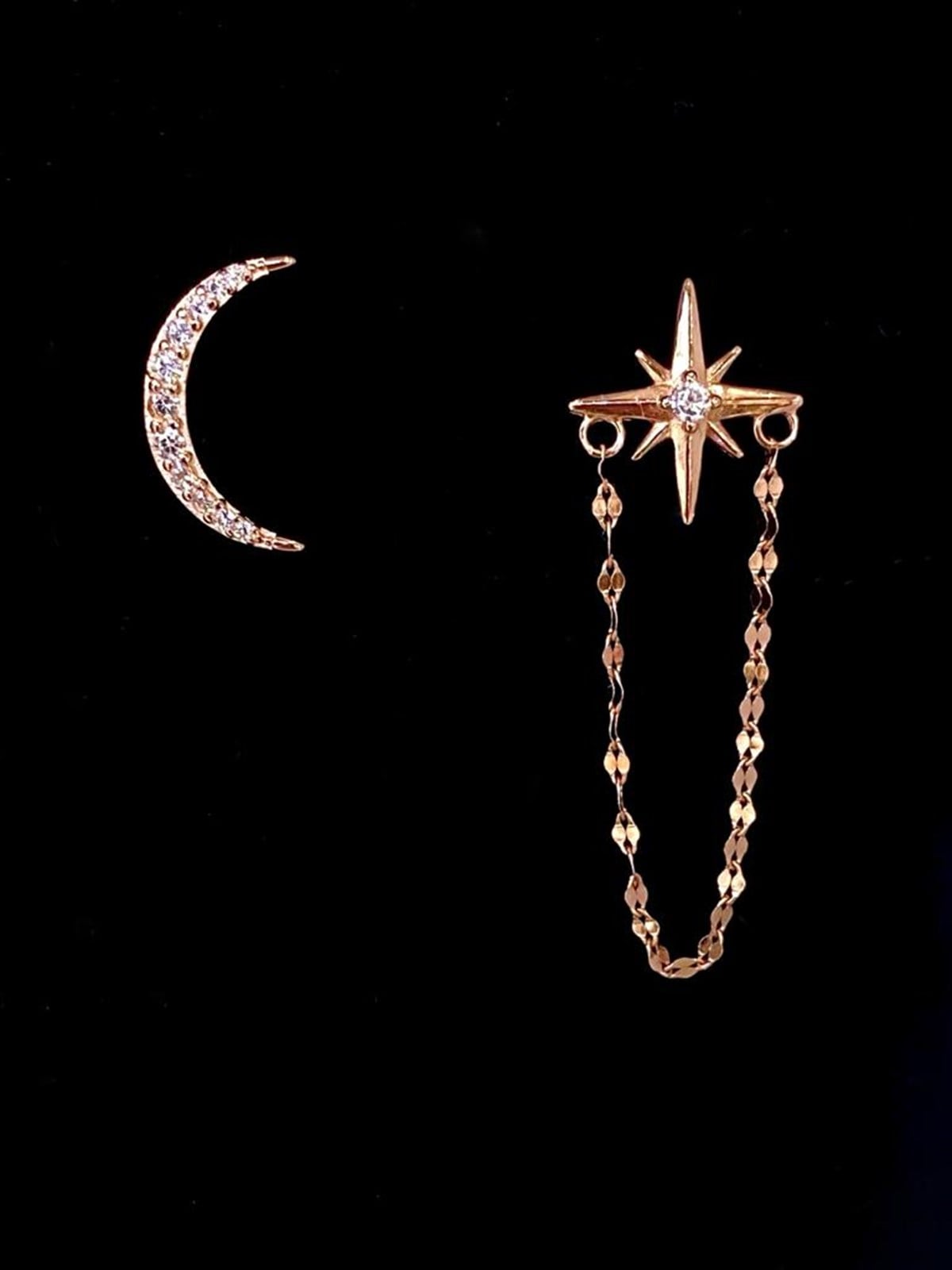 Kutup Yıdızı Ve Hilal Küpe