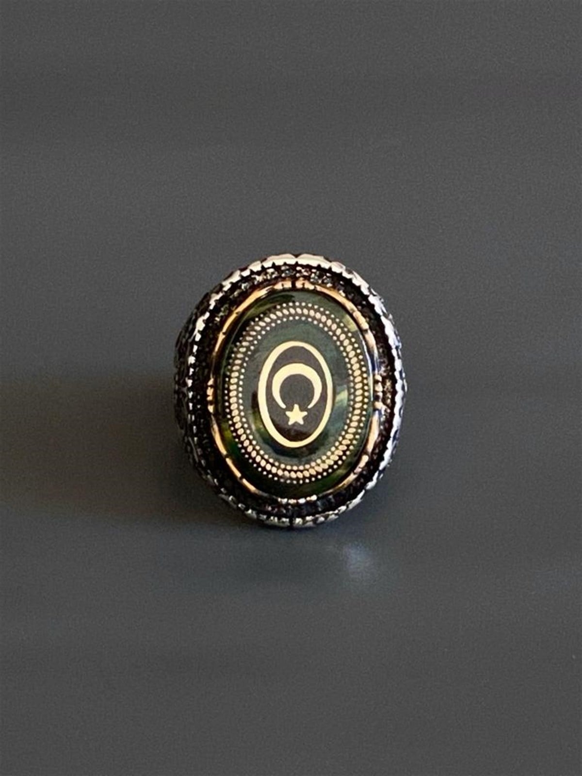 Mine İşçiliği Ay Yıldız Yüzük