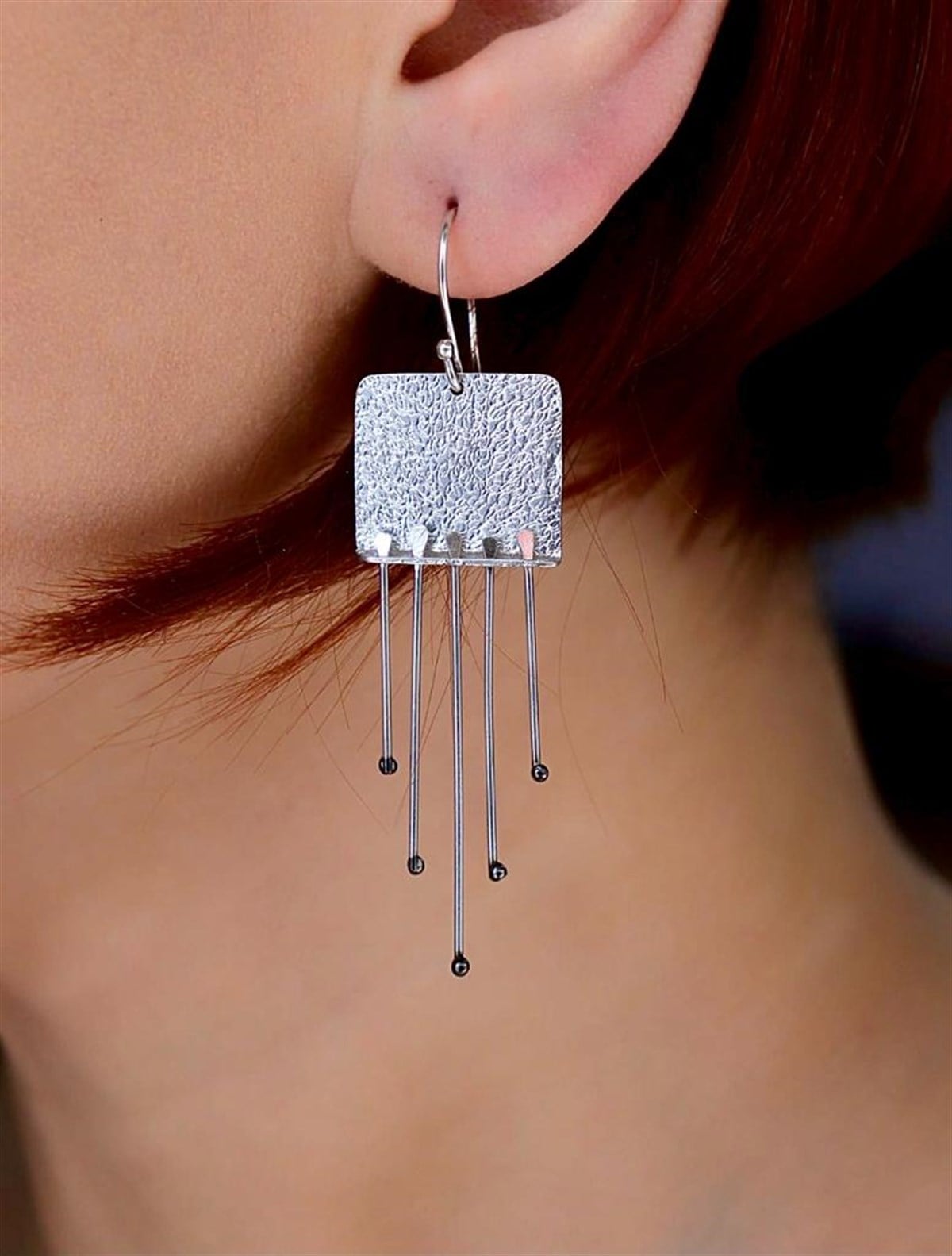 Özel Tasarım Çubuklu Küpe