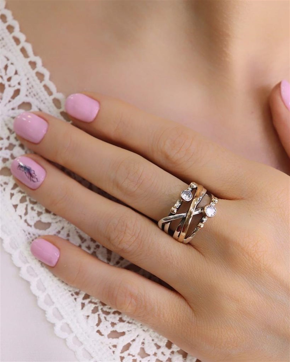 Özel Tasarım Zirkon Taşlı Yüzük