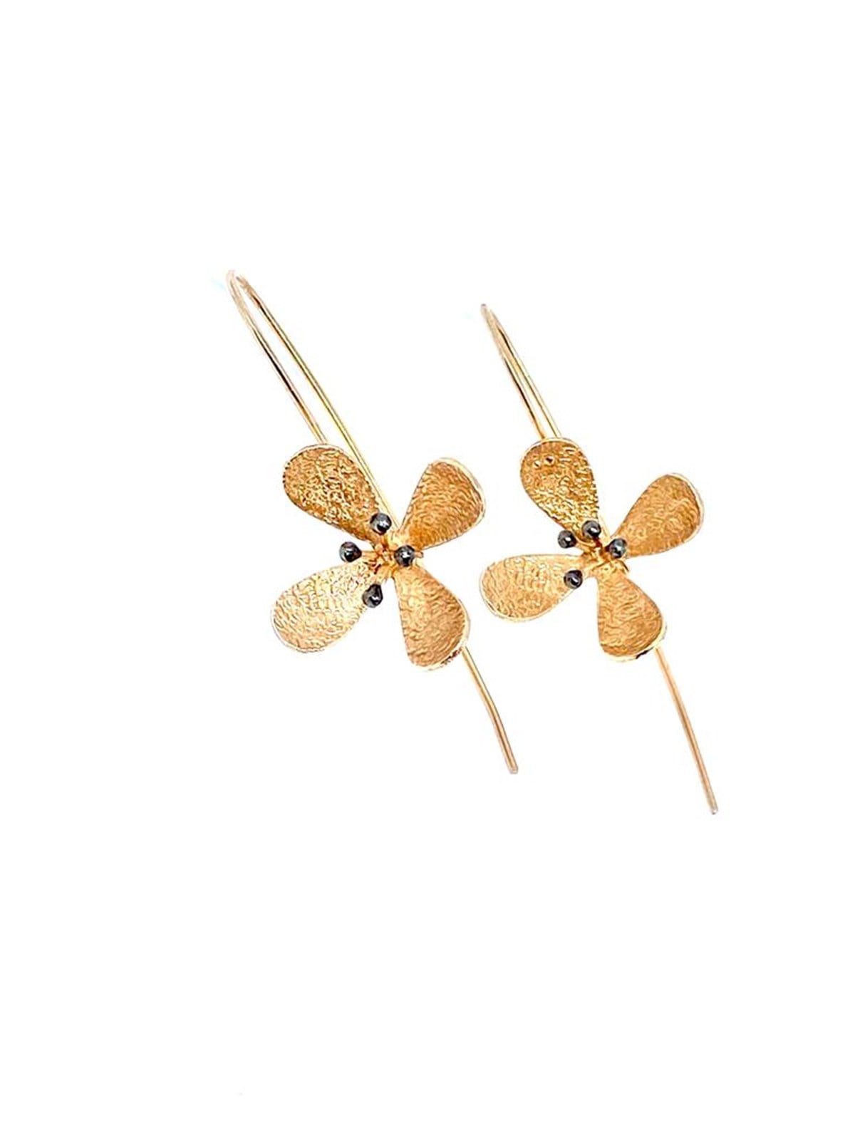 Rose Yasemin Çiçek Küpe