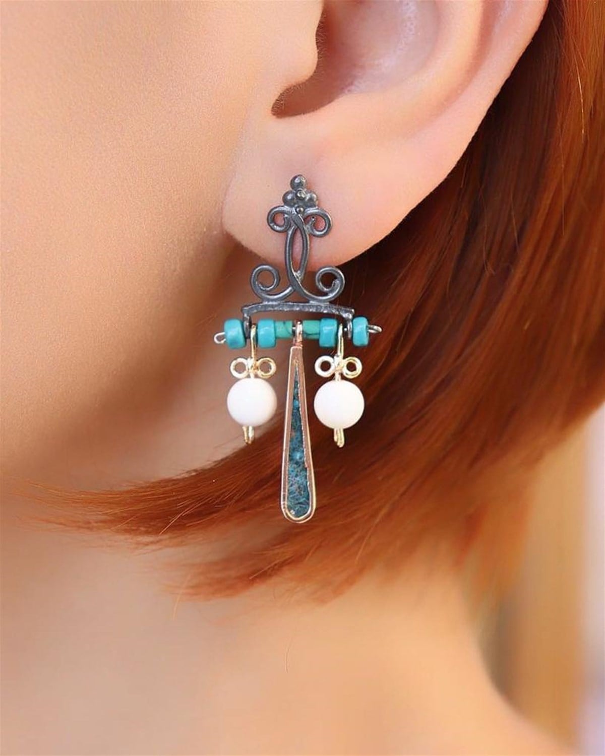 Tasarım Mozaik Küpe 5