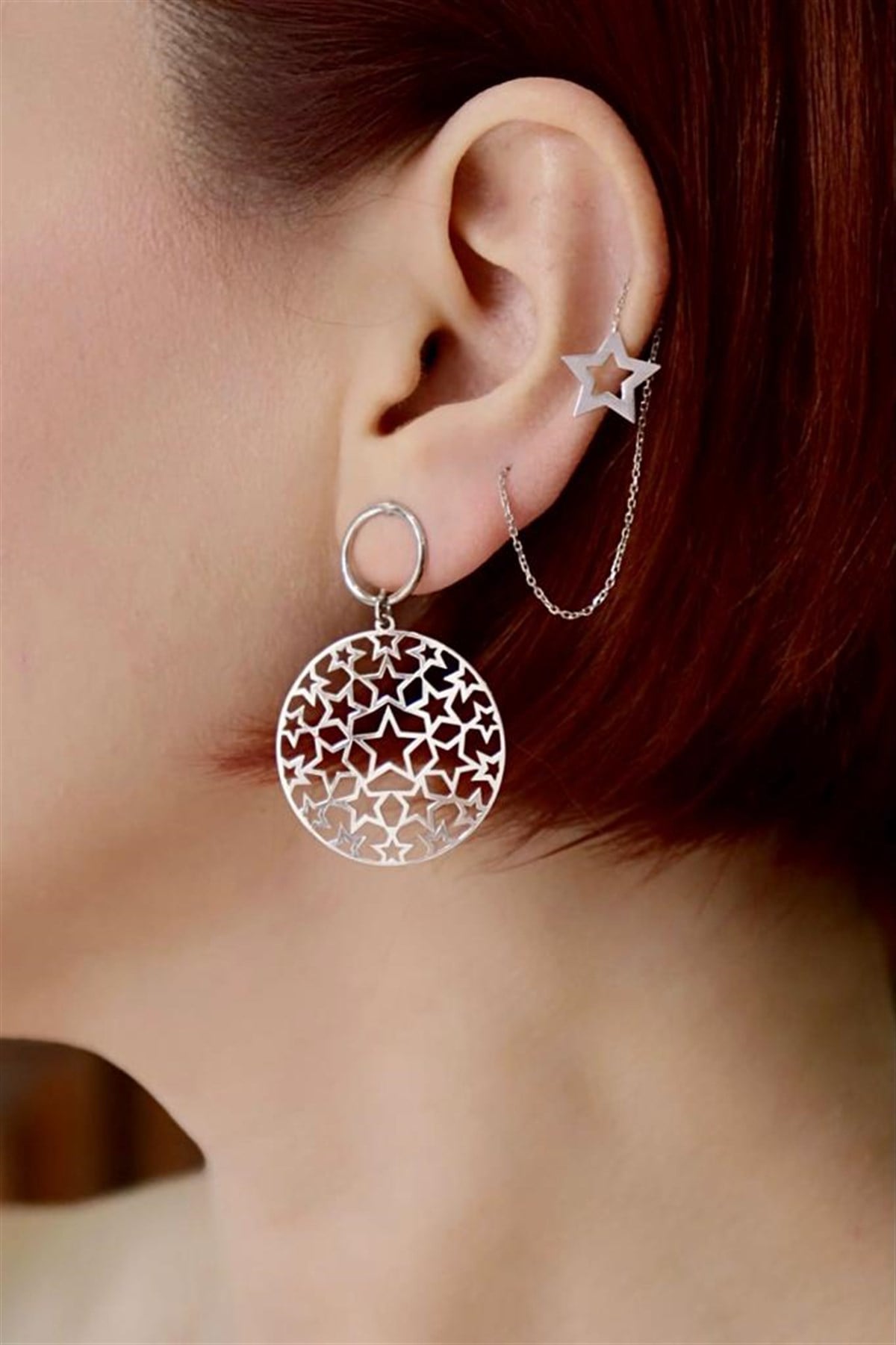 Tasarım Yıldız Küpe