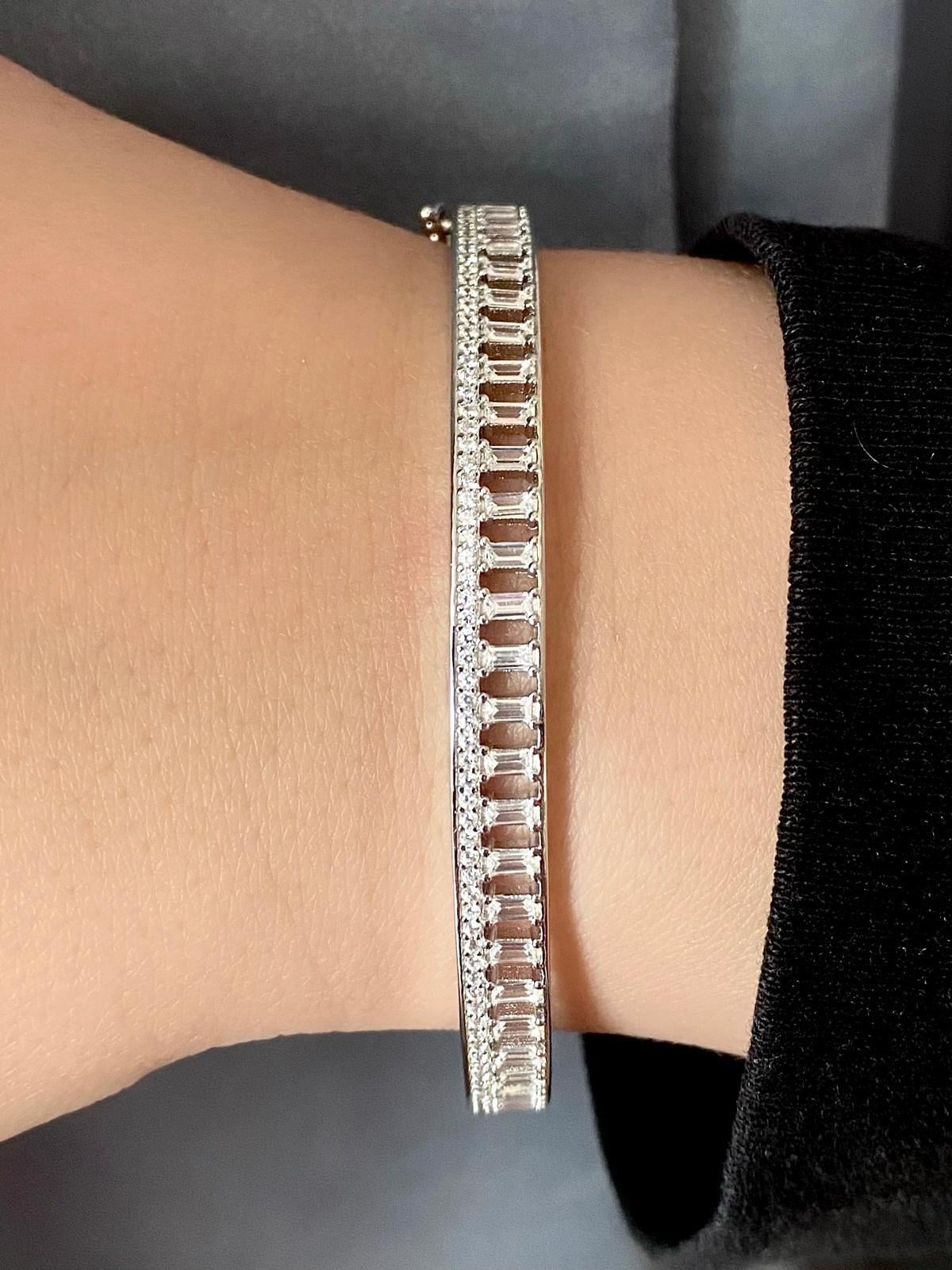 Baget Taşlı Kelepçe Bileklik