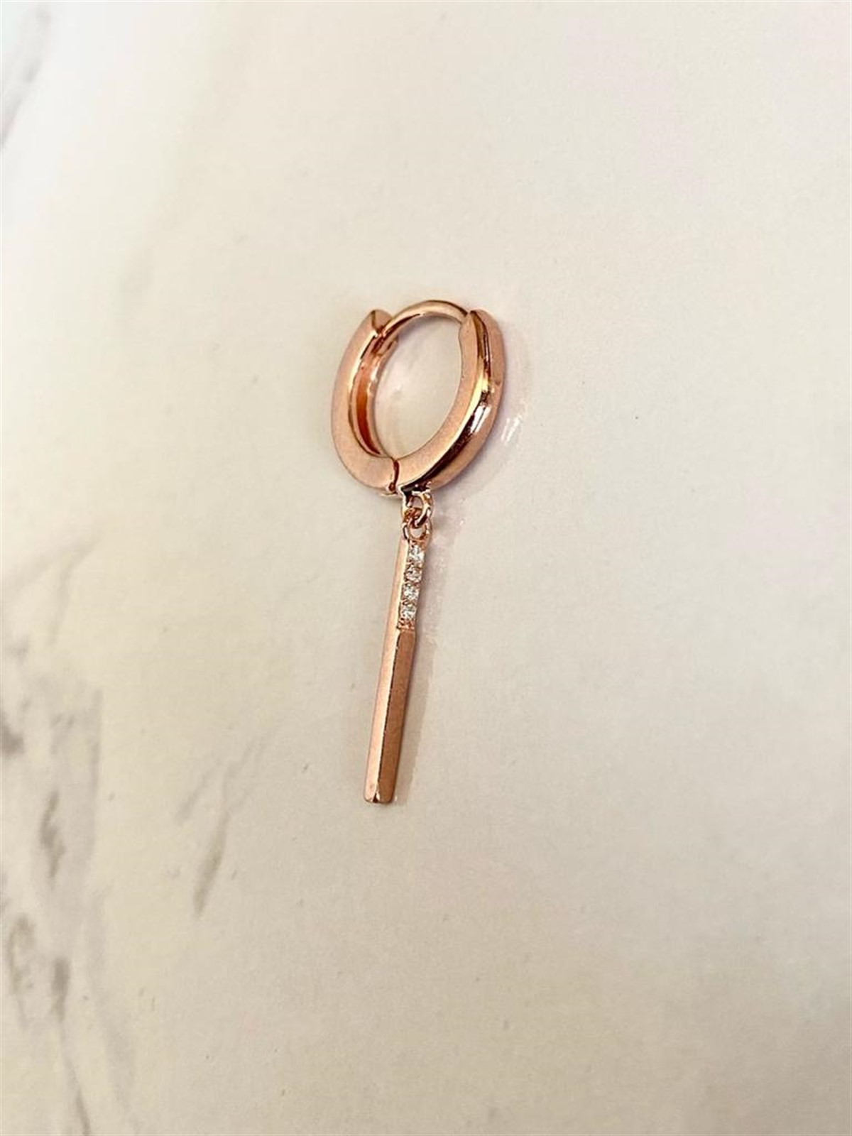 Taşlı Çubuk Küpe