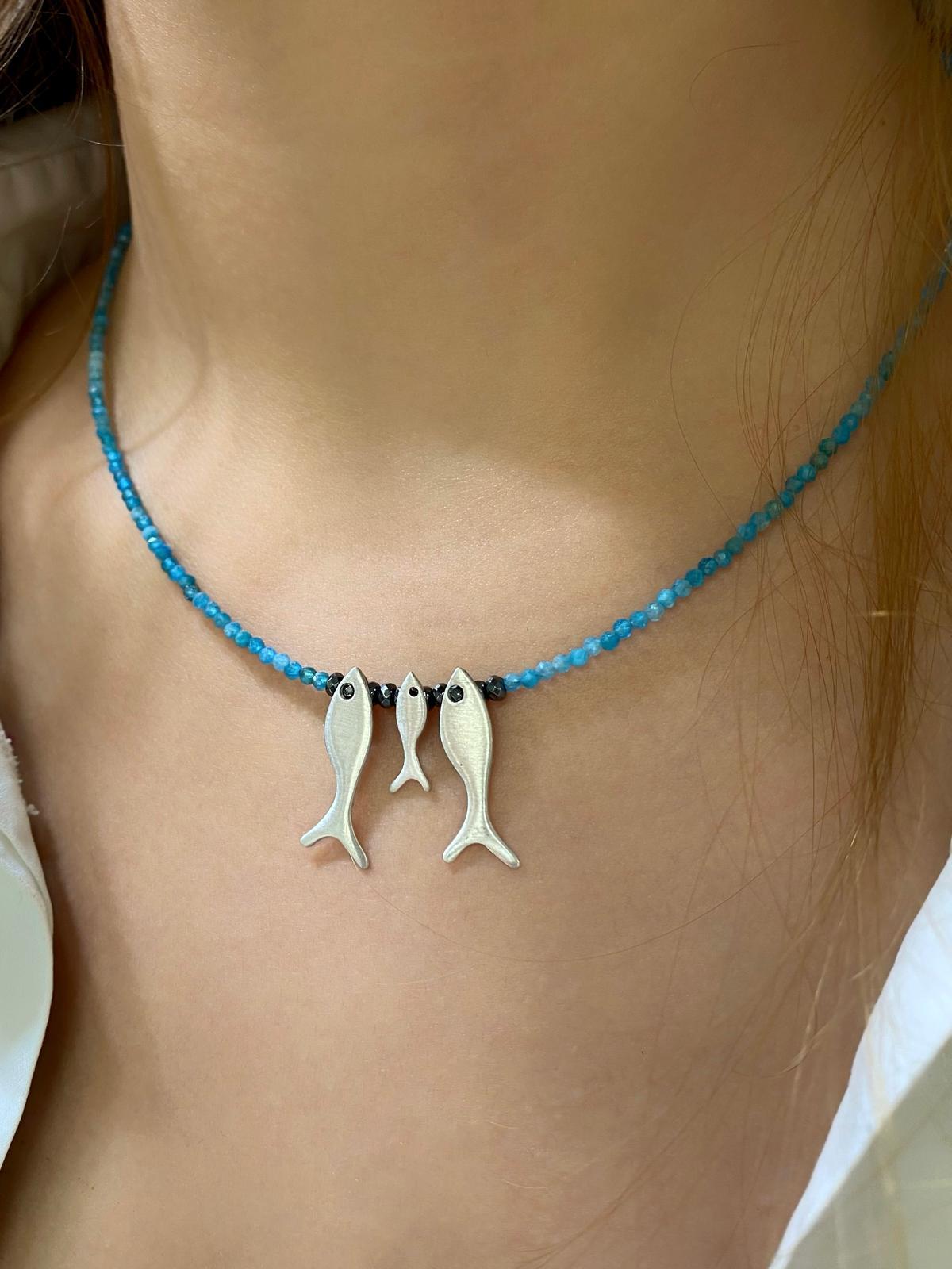 Apatite Dizi Balık Kolye