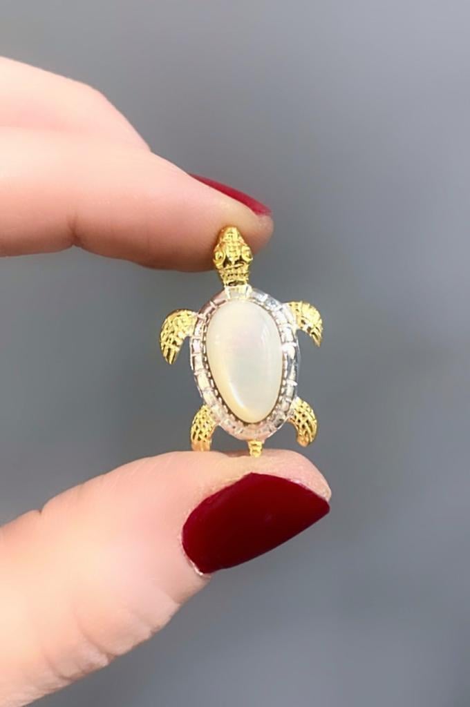 Kaplumbağa Kolye Ucu