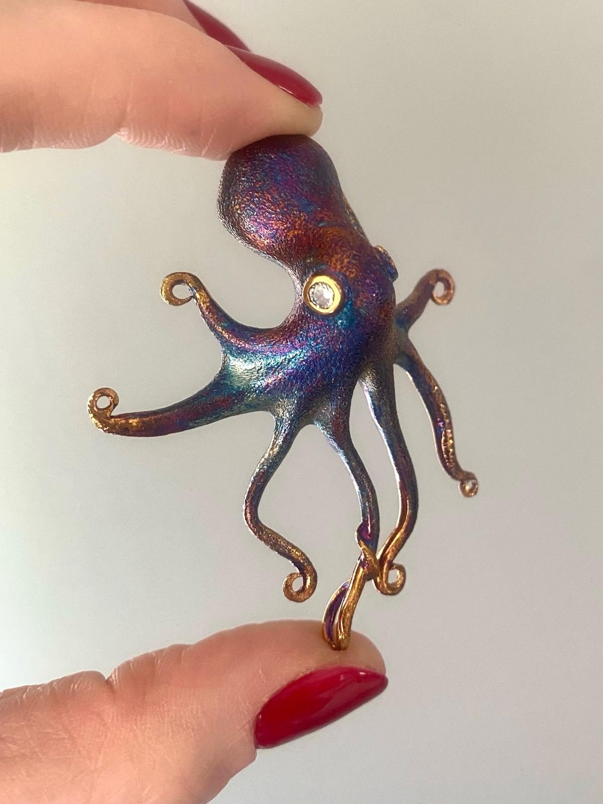 Tasarım Ahtapot Kolye Ucu