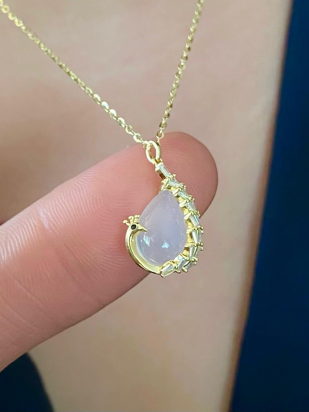 Tavus Kuşu Sedef Kolye