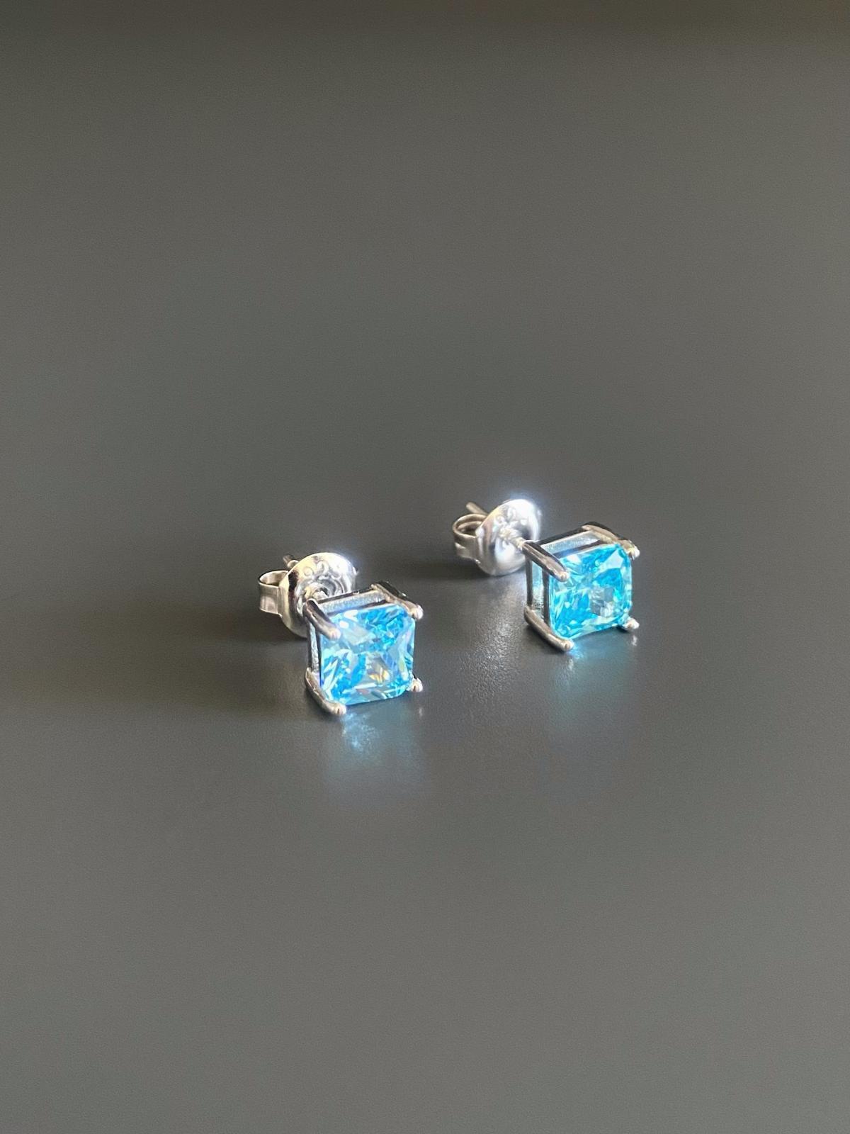 Baget Aquamarin Küpe