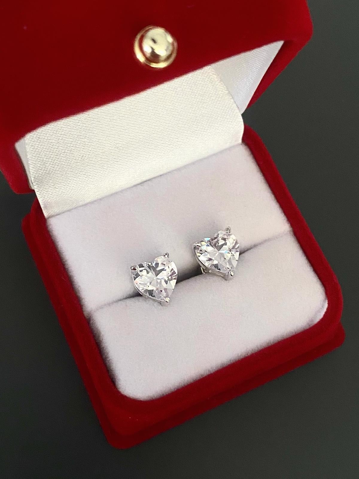 İce Cut Kalp Küpe 1