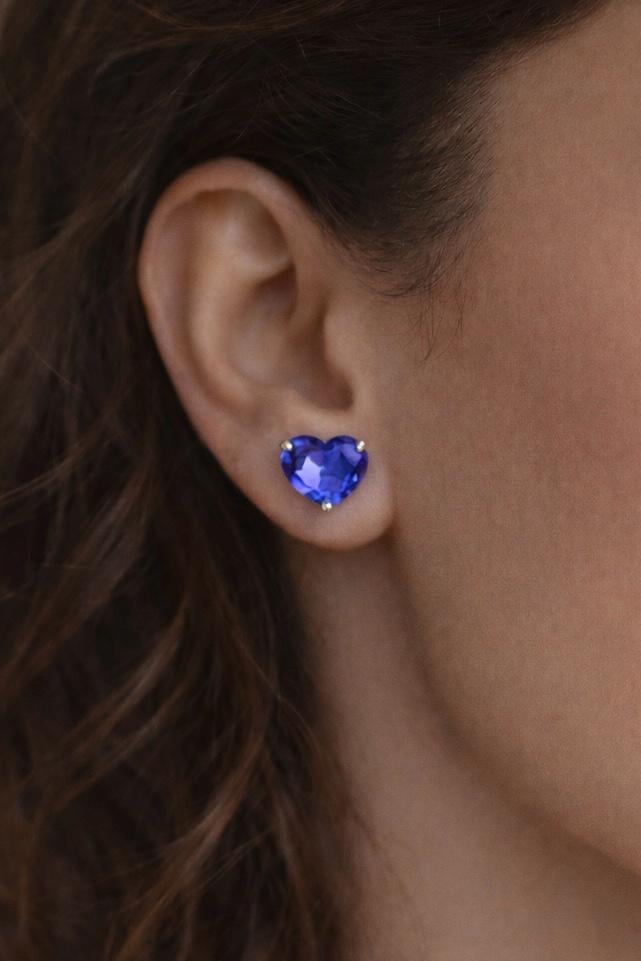 İce Cut Kalp Küpe 2