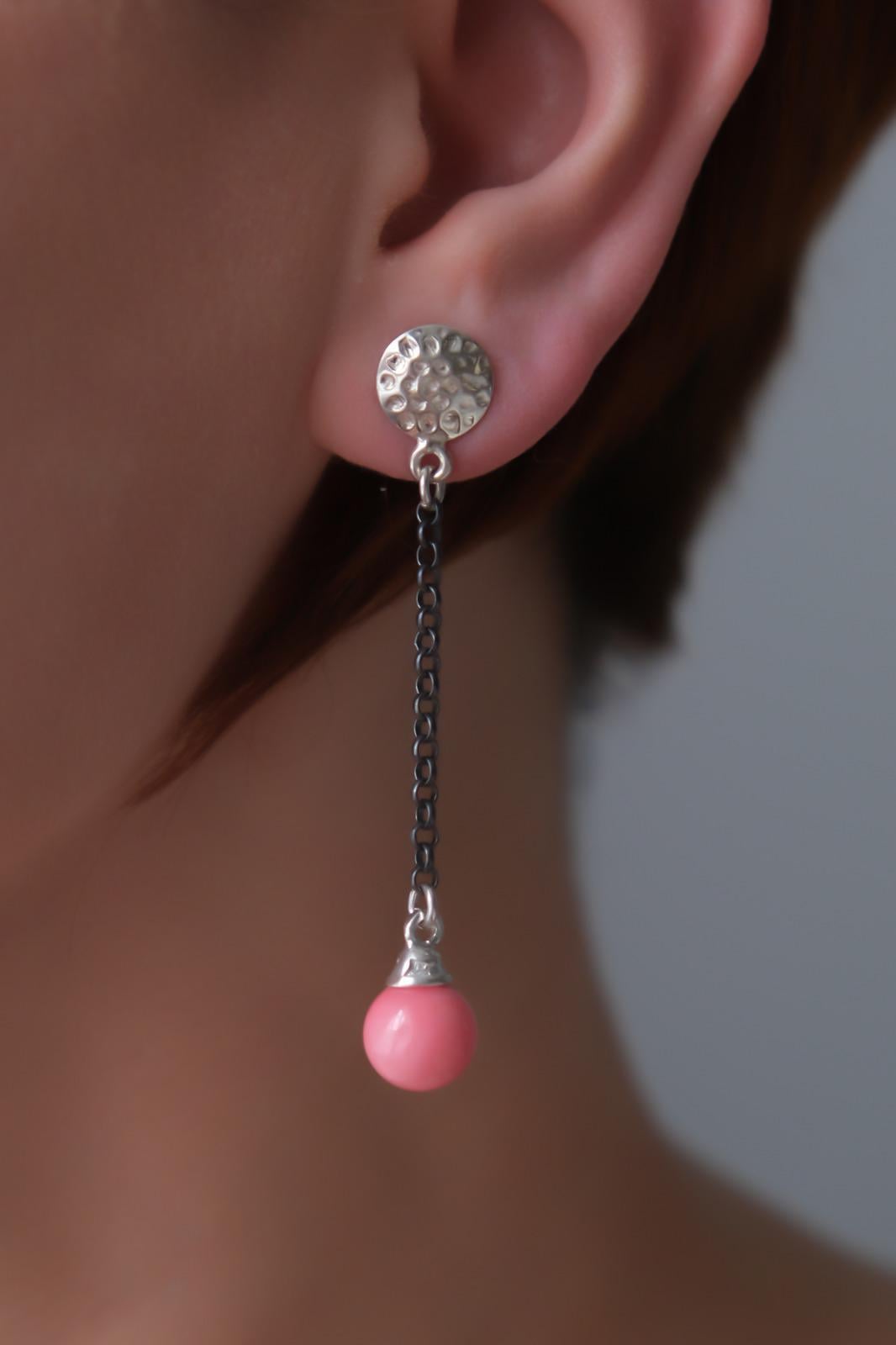 Sallantılı Mercan Küpe