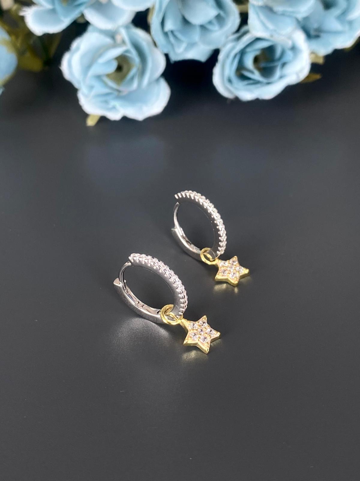 Yıldız Halka Küpe