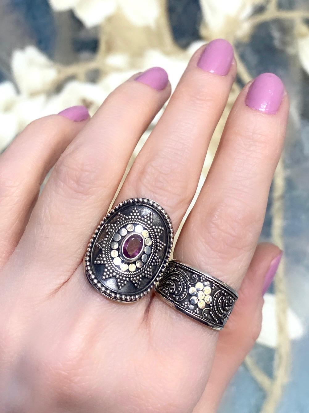 Balinese Garnet Yüzük