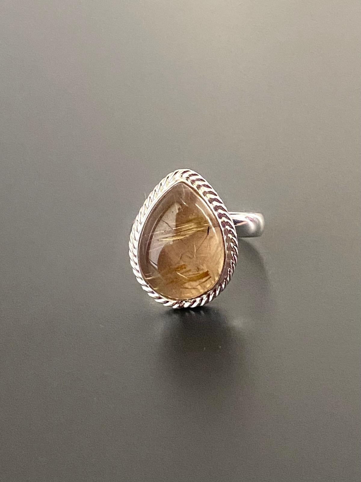 Damla Rutilli Kuvars Yüzük