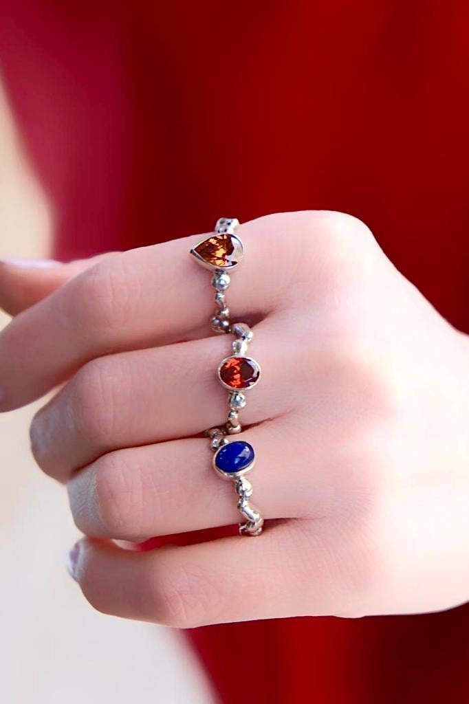 Damla Topaz Taşlı Yüzük