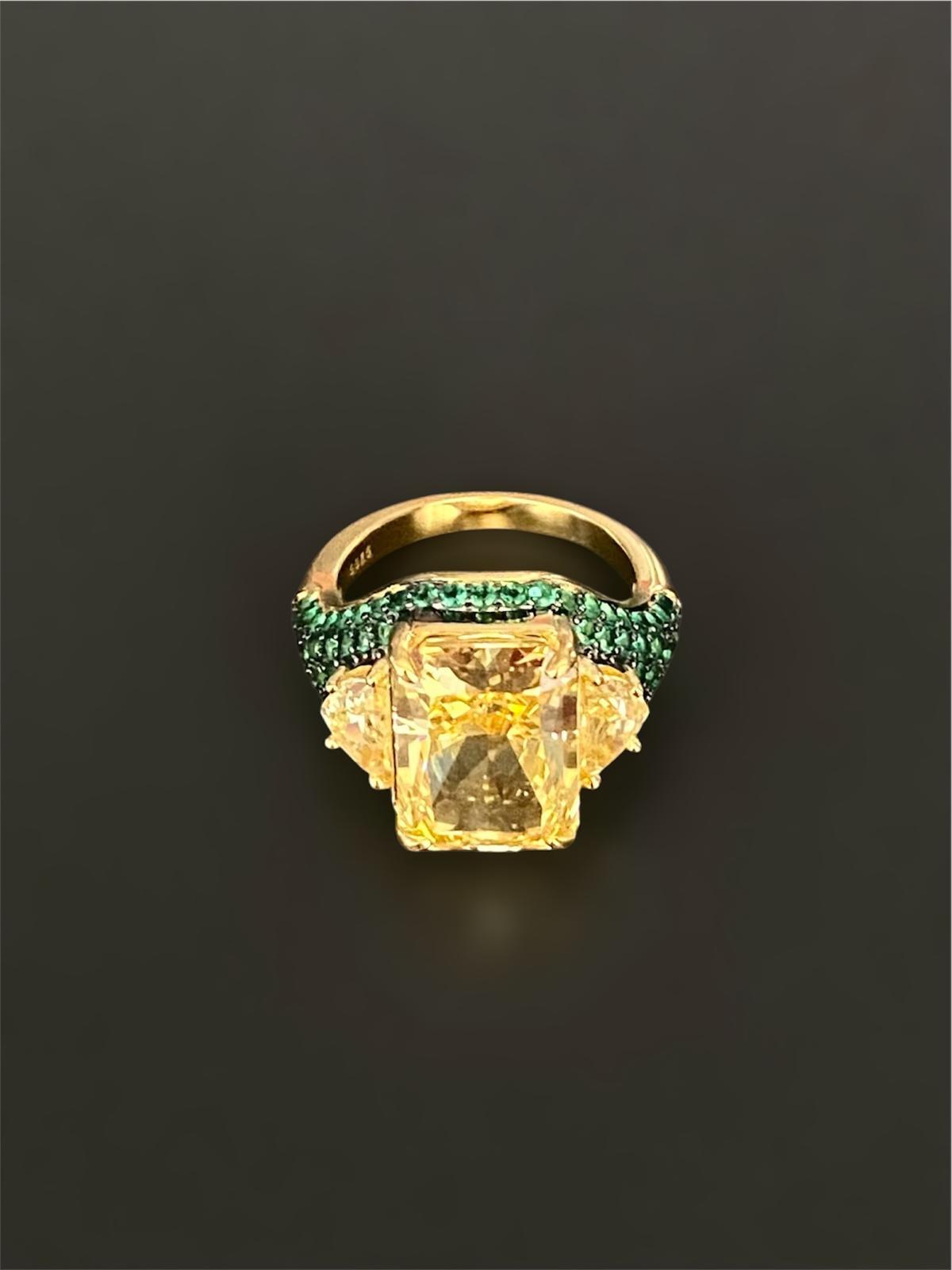 İce Cut Sitrin Yüzük