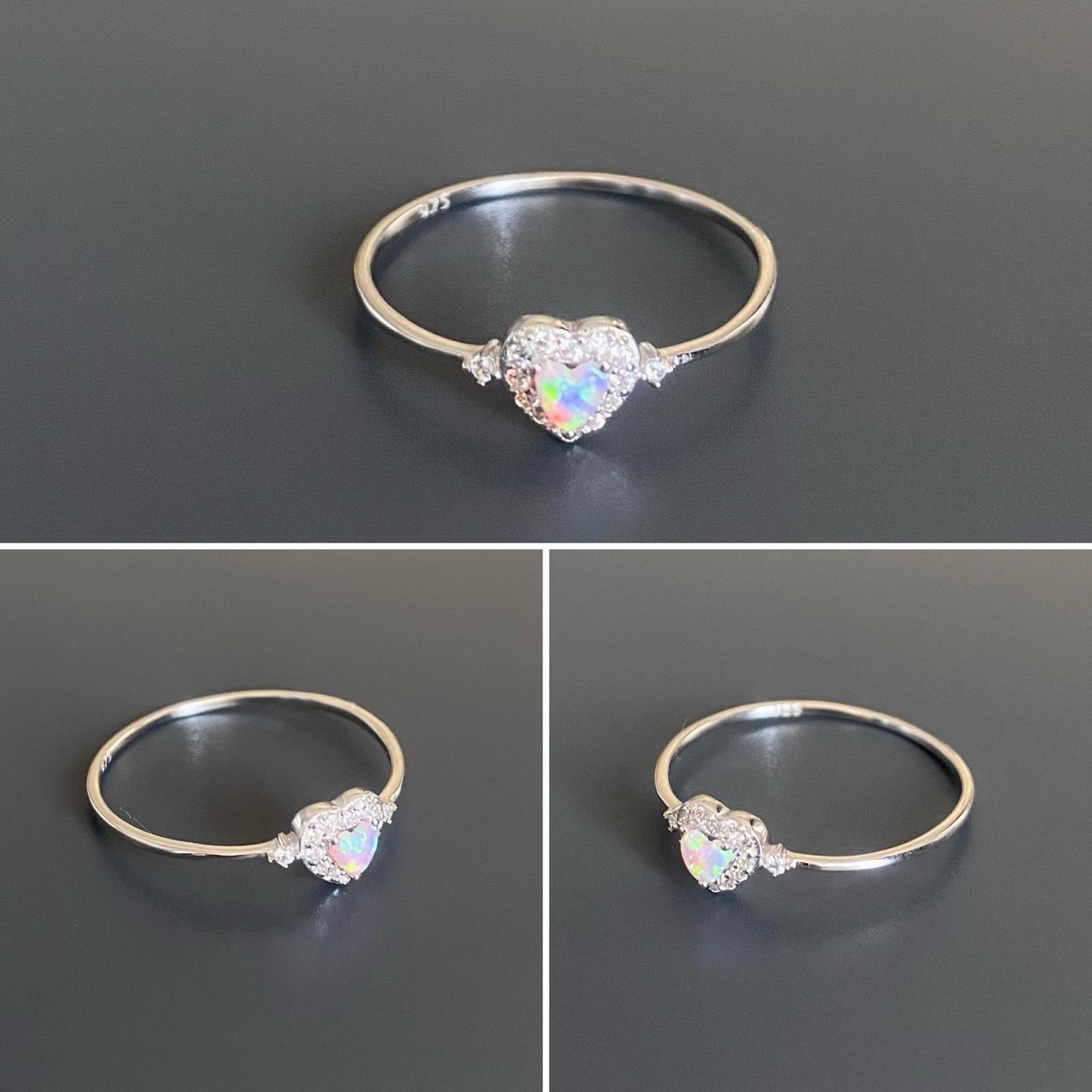Opal Kalp Yüzük