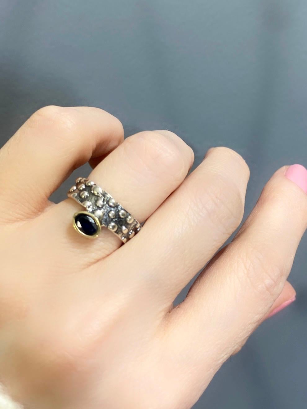 Oval Topaz Taşlı Yüzük