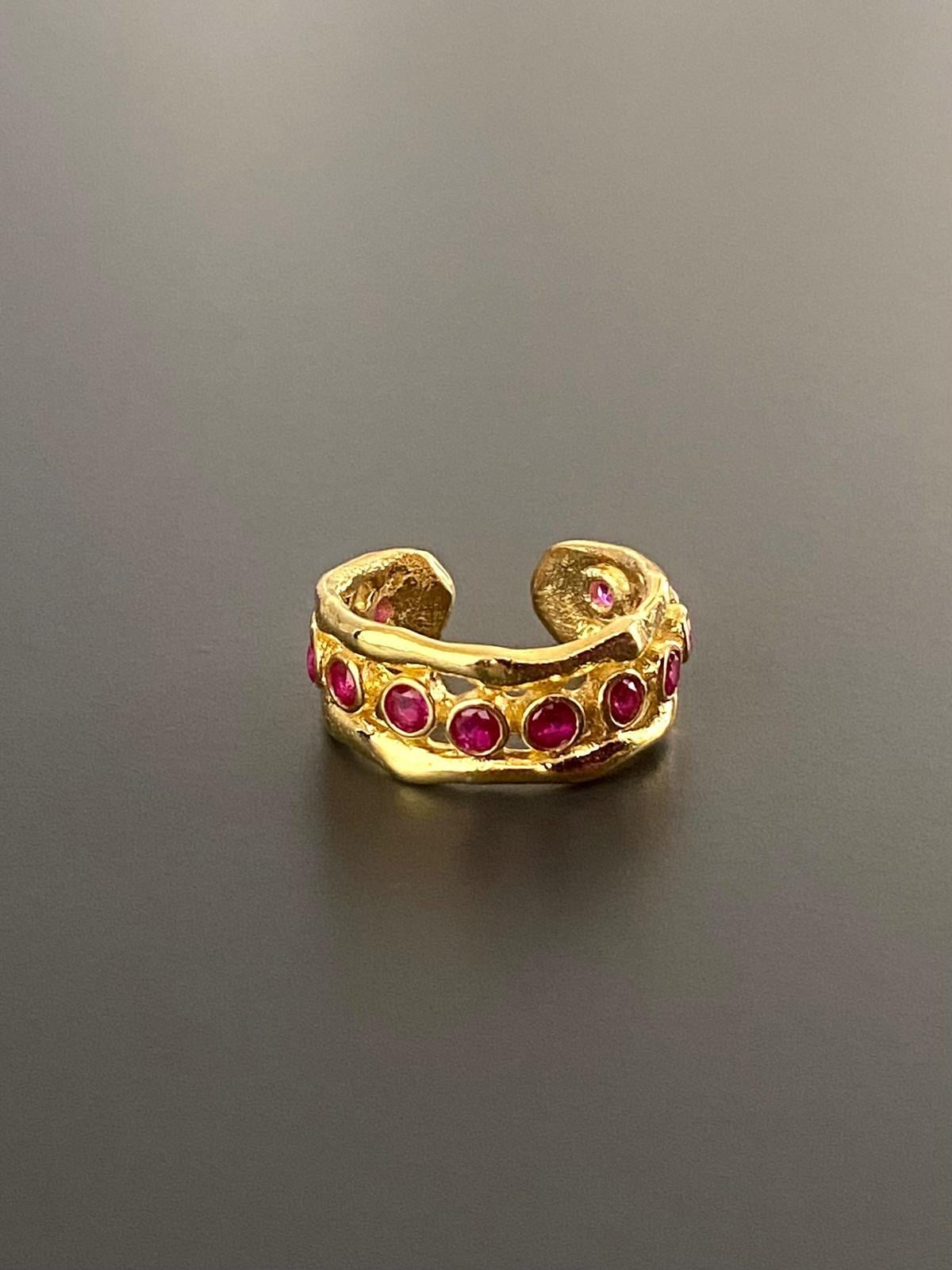 Sıra Ruby Taşlı Yüzük