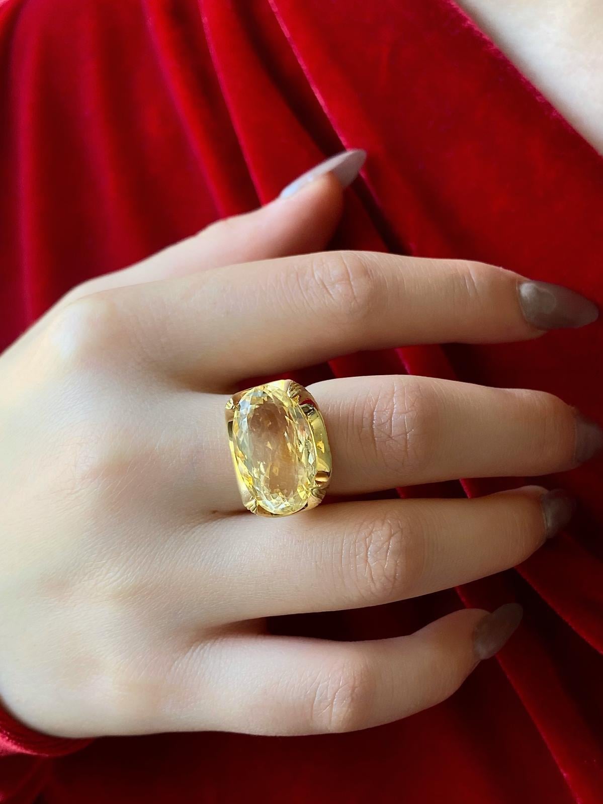Tasarım Citrine Yüzük