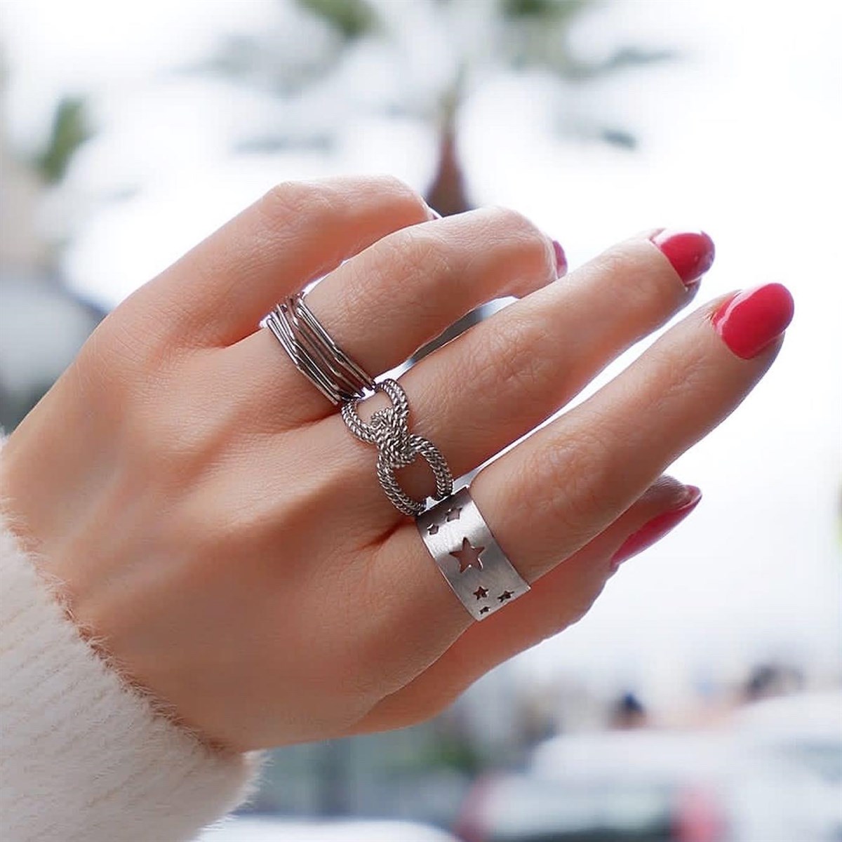 Testere İşi Yıldız Yüzük