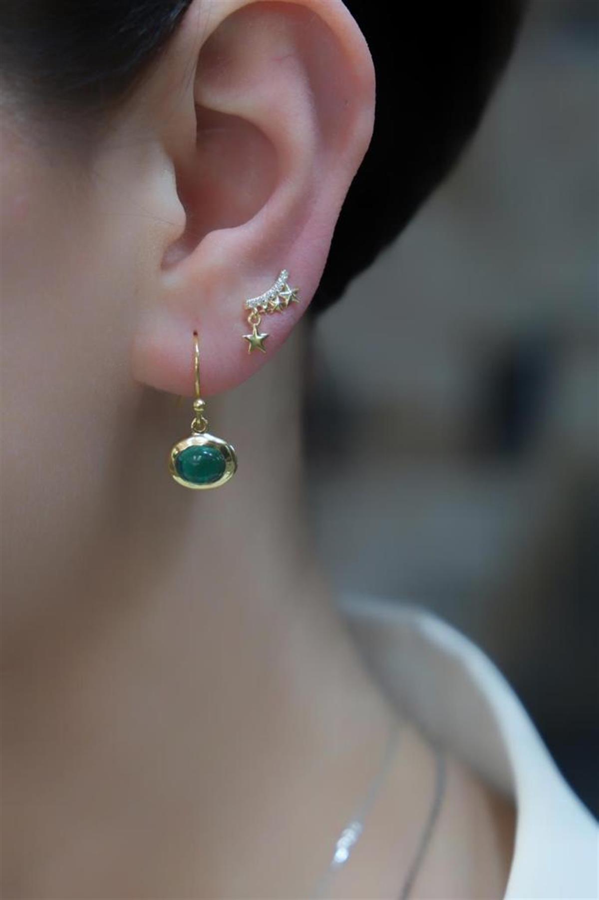 Turmaline Taşlı Küpe