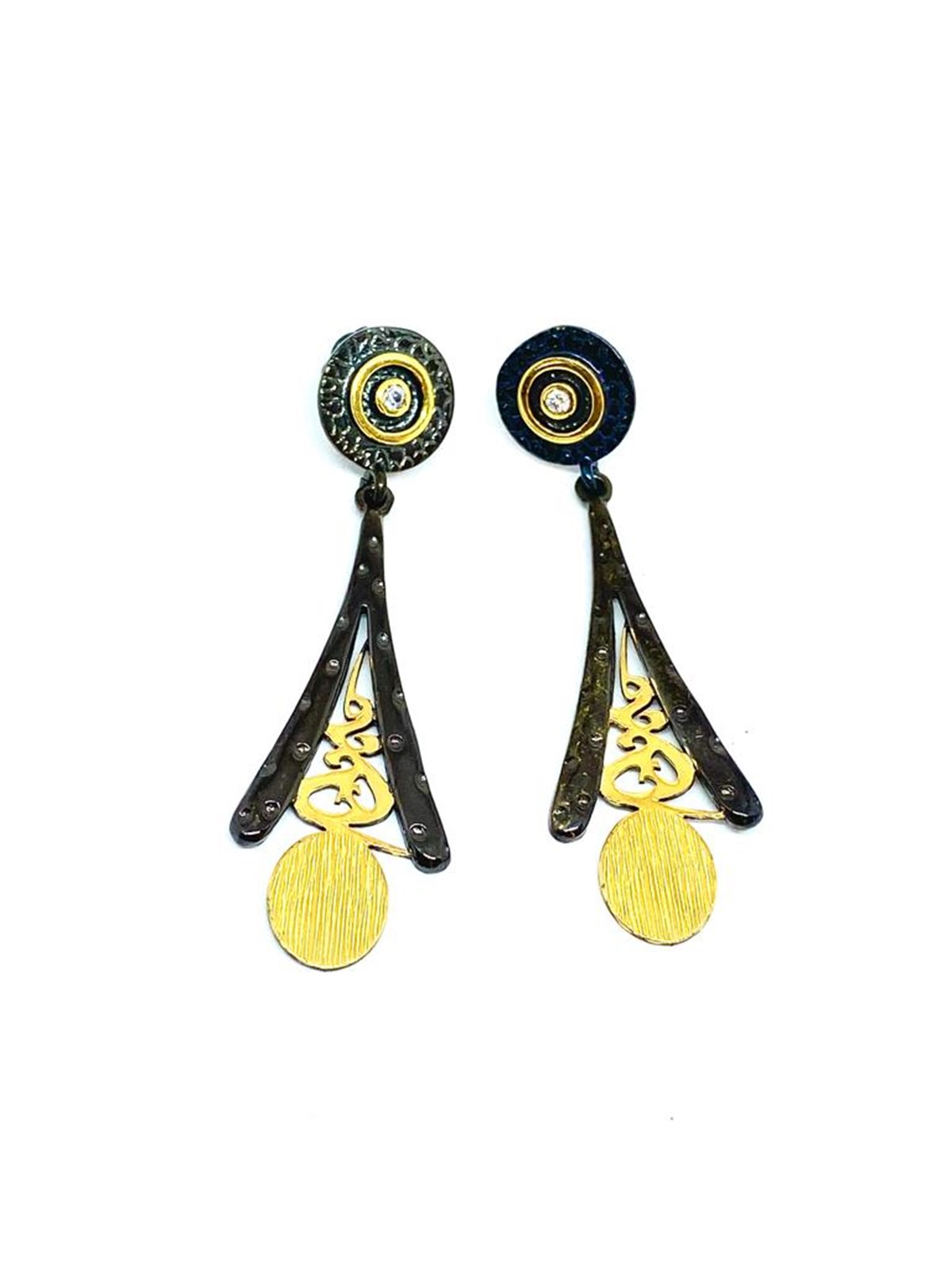 Uzun Üçgen Tasarım Küpe