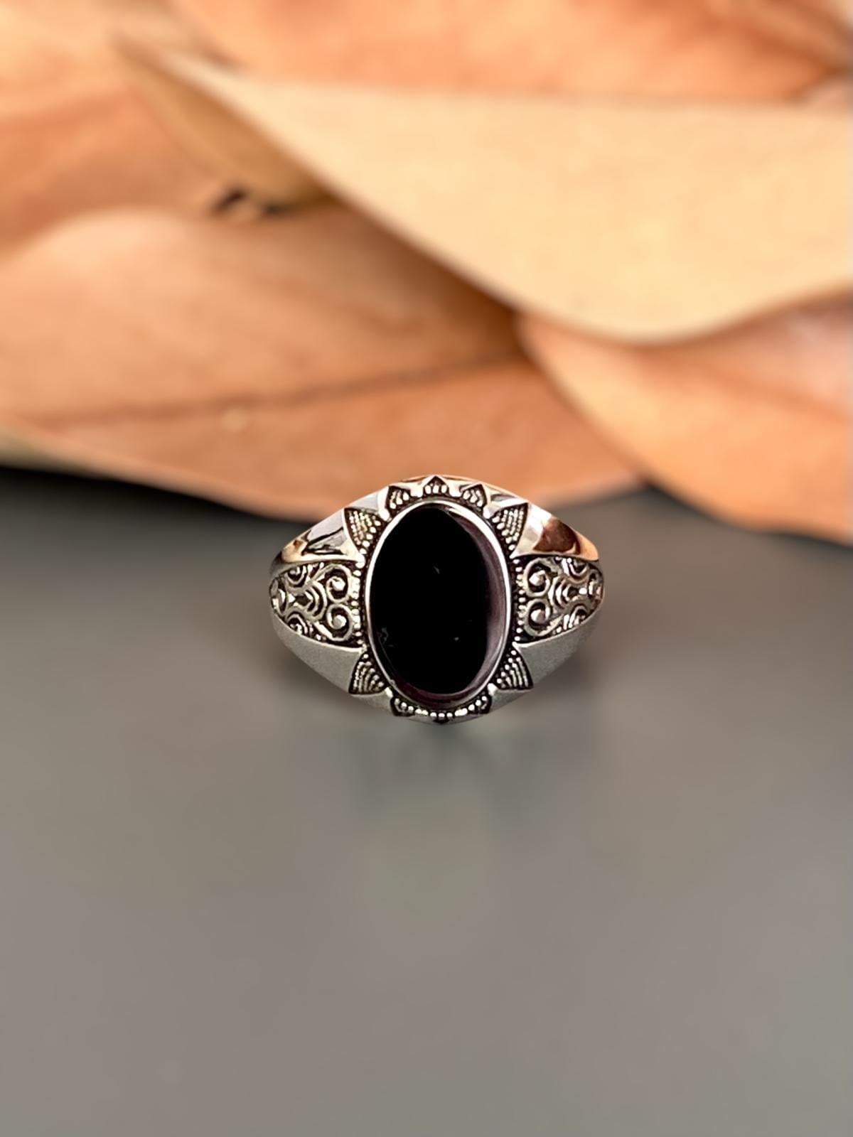 Onyx Taşlı Yüzük 2