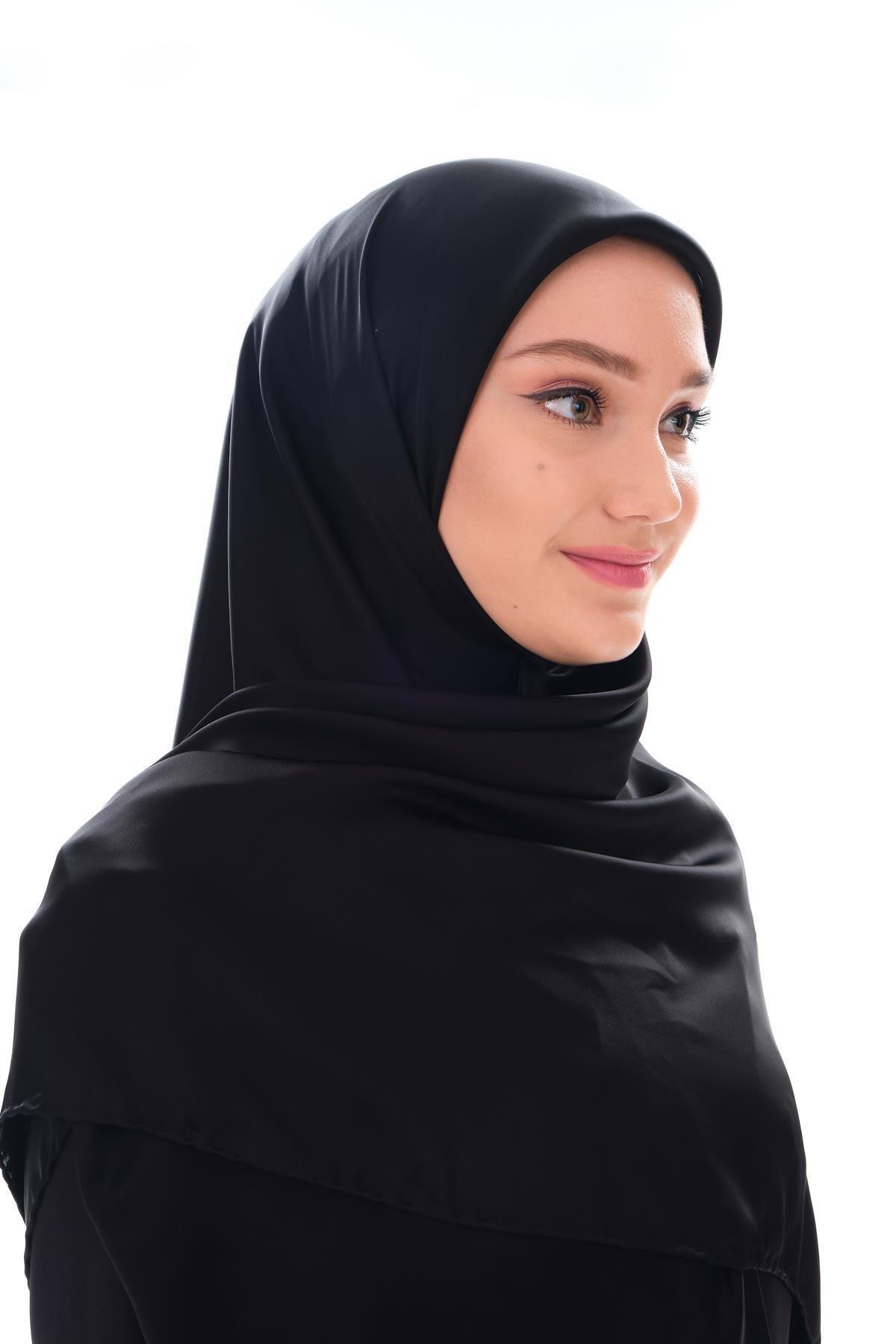 EŞARPKorea Micro Saten Seri Deep Black 