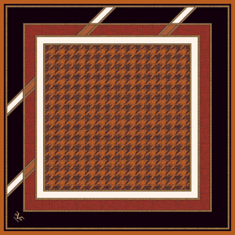BLACK SERİ EŞARPKazayağı Desen Black Seri Twill Eşarp Askısı ile Birlikte 90x90 cm