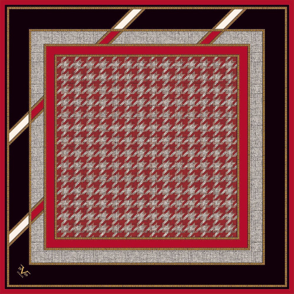 BLACK SERİ EŞARPKazayağı Desen Black Seri Twill Eşarp Askısı ile Birlikte 90x90 cm