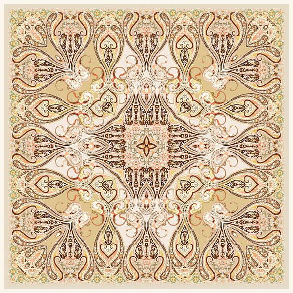 EŞARPDesenli  WOOLLY Seri Eşarp Askısı İle Birlikte 94X94 cm