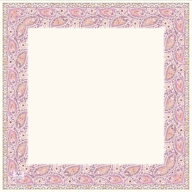EŞARPDesenli İtalyan Şifon Eşarp Askısı ile Birlikte 90x90 cm