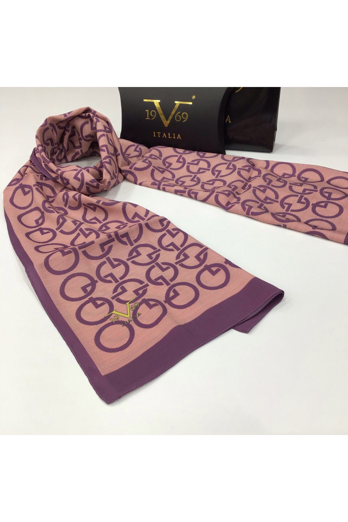 MODAL ŞALGeometrik Desen Modal Seri Şal Askısı ile Birlikte 75x200 cm