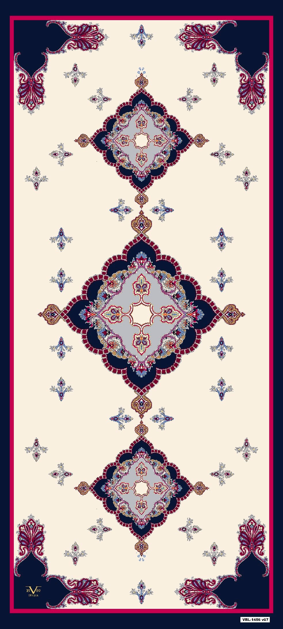 VENEZİA ŞALEtnik Desen Pavia Seri Şal Askısı ile Birlikte 90X200 cm