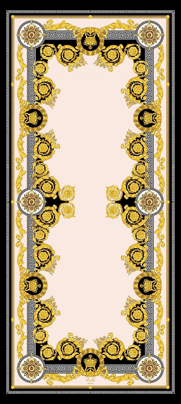 ŞALMandala Desen Pavia Seri Şal Askısı ile Birlikte 90X200 cm