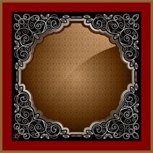 EŞARPDesenli Black Seri Rayon Eşarp Askısı ile Birlikte 90x90 cm