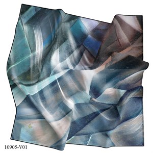 EŞARPBatik Desen İtalyan Şifon Seri Eşarp Askısı İle Birlikte 140x140 cm