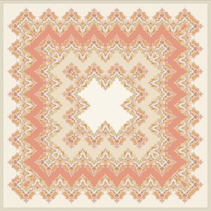 EŞARPDesenli  WOOLLY Seri Eşarp Askısı İle Birlikte 94X94 cm