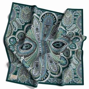 EŞARPEtro Desen WOOLLY Seri Eşarp Askısı İle Birlikte 94X94 cm