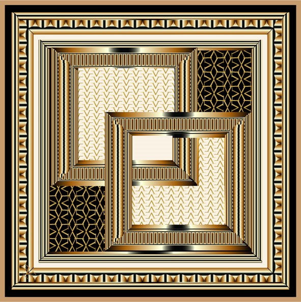 EŞARPDesenli Black Seri Rayon Eşarp Askısı ile Birlikte 90x90 cm