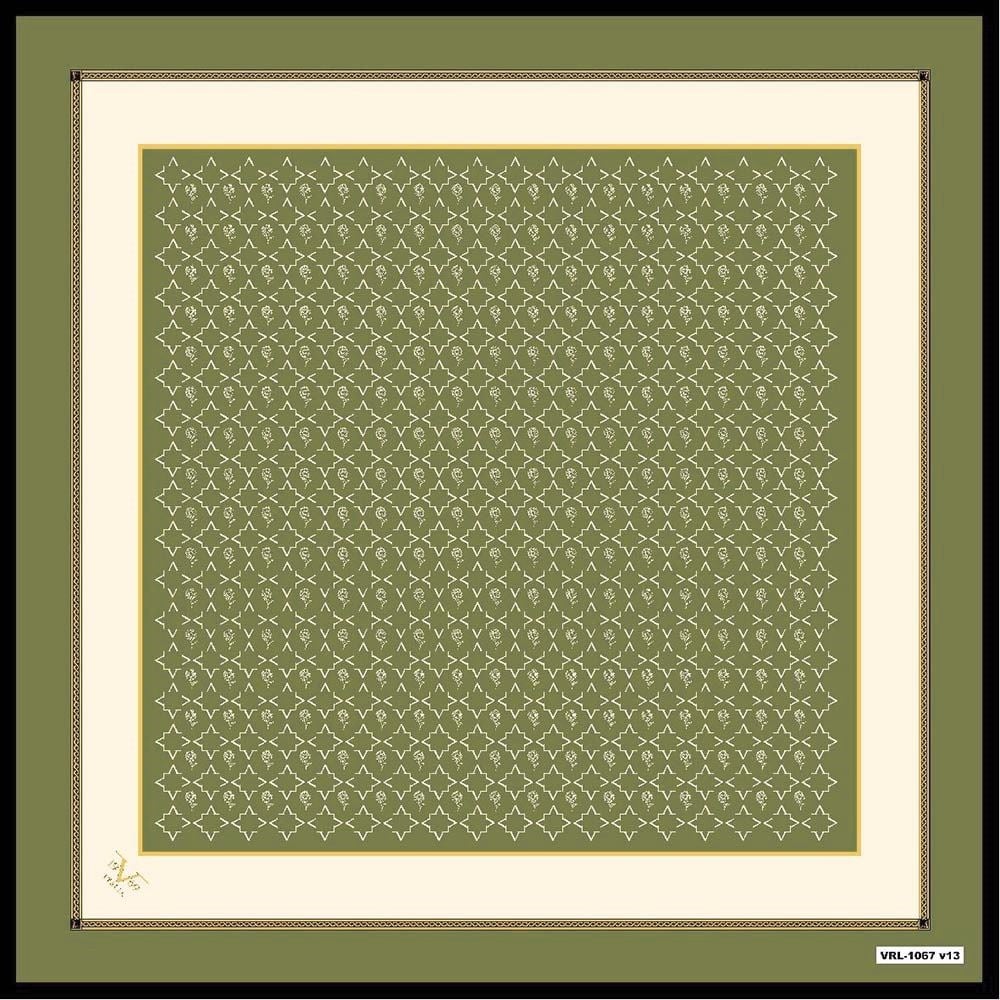 BLACK SERİ EŞARPGeometrik Desen Black Seri Twill Eşarp Askısı ile Birlikte 90x90 cm
