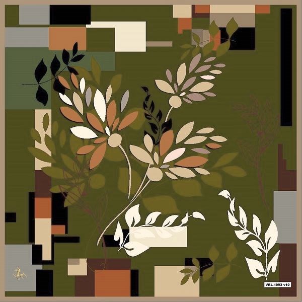BLACK SERİ EŞARPÇiçekli Desen Black Seri Twill Eşarp Askısı ile Birlikte 90x90 cm