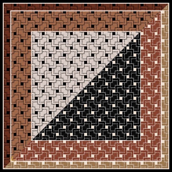 EŞARPDesenli İtalyan Şifon Eşarp Askısı ile Birlikte 90x90 cm