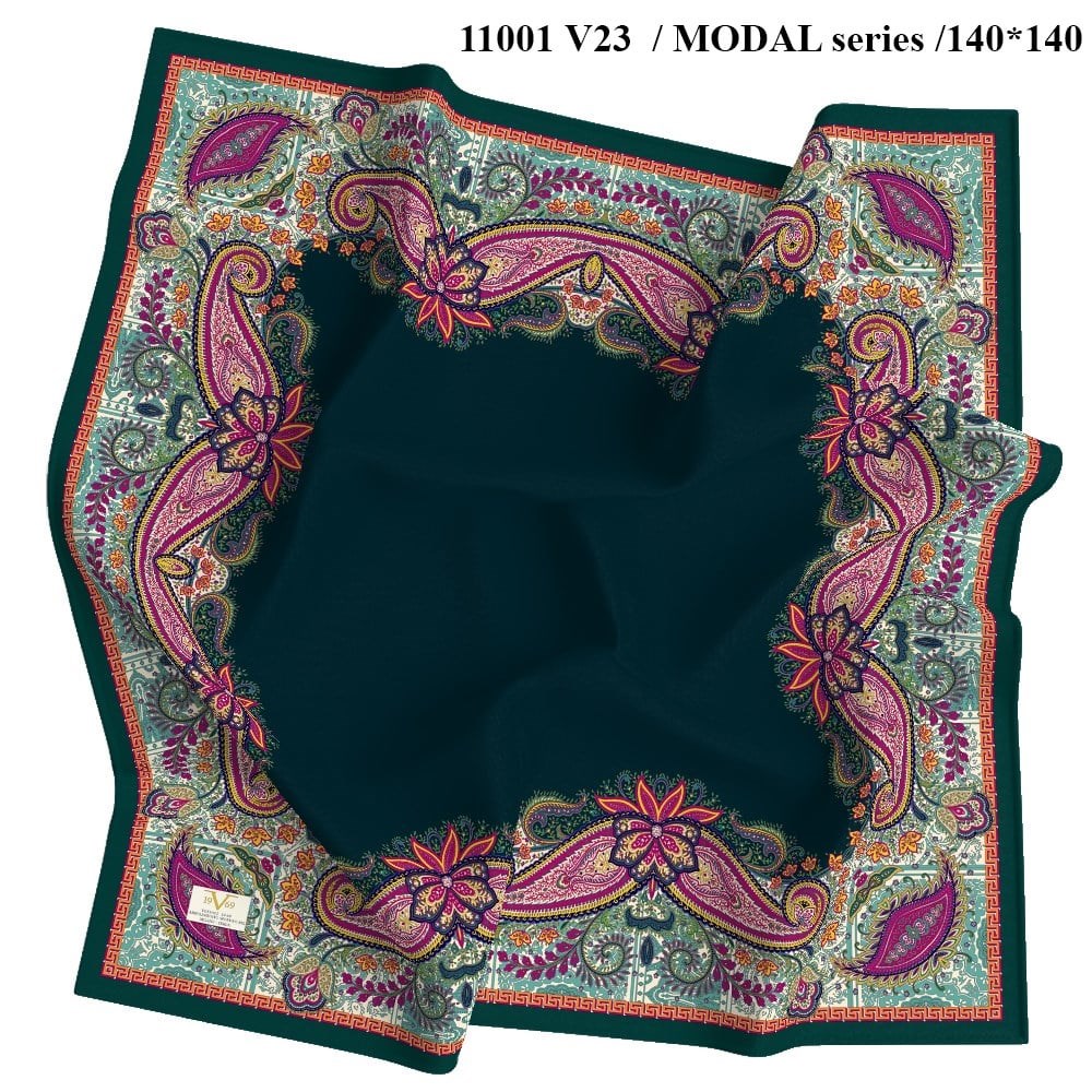 EŞARPEthnic Desen Panno Modal Seri Şal Askısı ile Birlikte 130x130 cm