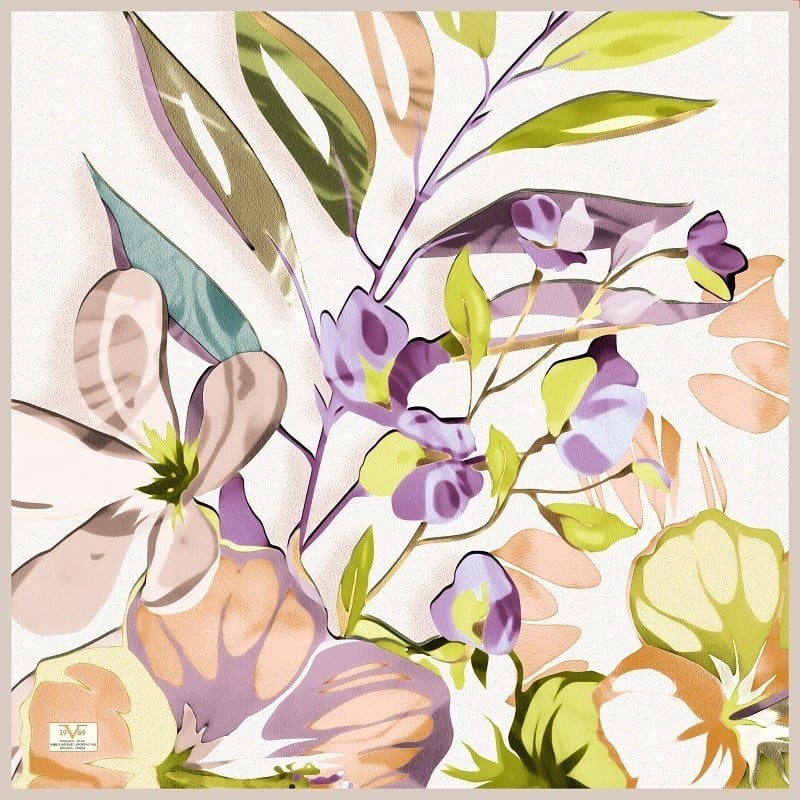 EŞARPDesenli Dora Seri Eşarp Askısı ile Birlikte 95X95 cm